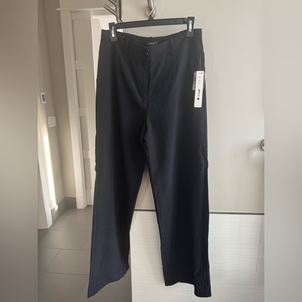 Black wide leg pants from Bloomingdale’s